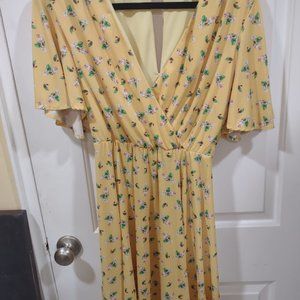 Alexia Admor Yellow Floral Dress